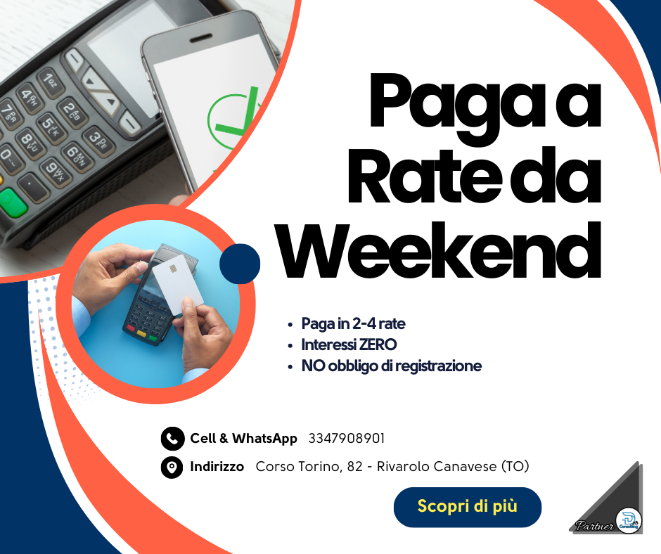 Pagamento Rateale con Almapay da Weekend